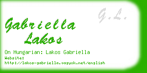 gabriella lakos business card
